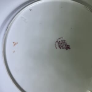 Royal Worcester cabinet plate with floral scene by WH Austin