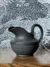Black Basalt milk jug, engine turning, c. 1795