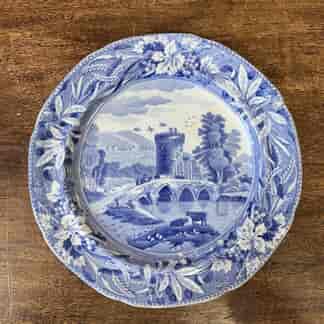 Spode printed with "Blue Italian' pattern, c. 1830
