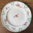 Minton clobbered  plate with colourful floral garland border, c.1870