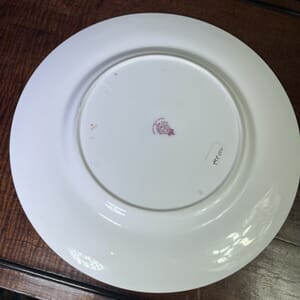Royal Worcester cabinet plate with floral scene by WH Austin