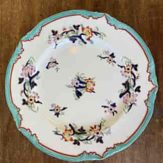 Minton plate, printed and painted flowers , c.1840.