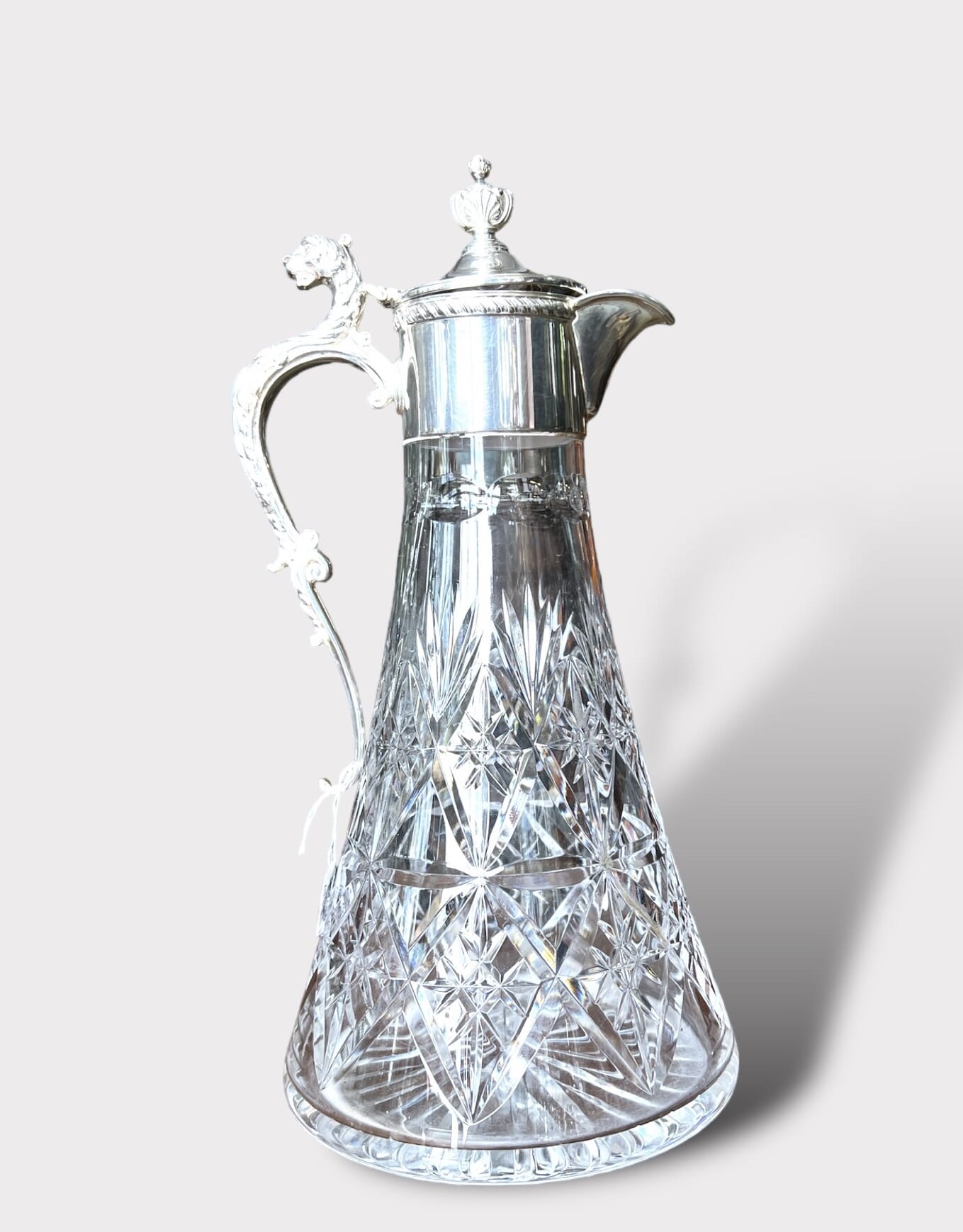 Sterling Silver mounted Claret Jug at Moorabool Antiques, Geelong