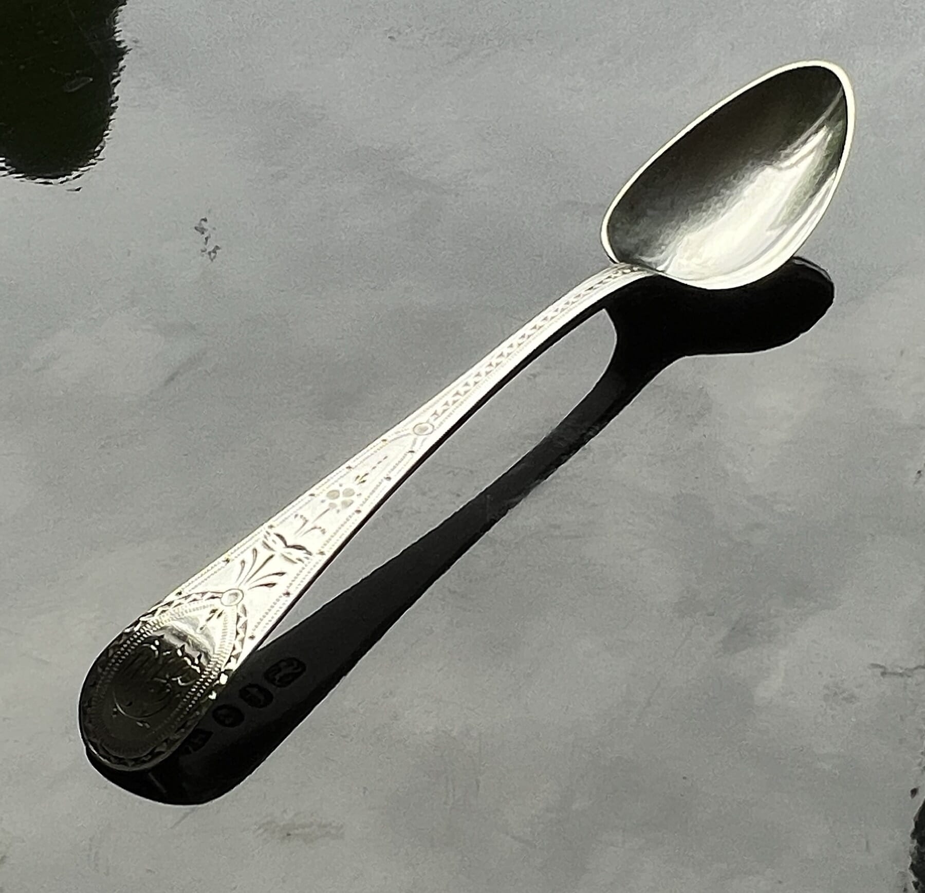 Georgian Bright Cut Silver by Simon Harris London 1794