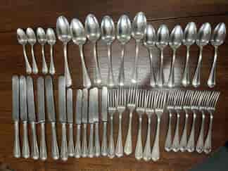 Christofle 'Spatours' pattern cutlery setting for 6, 40 pcs C.1900