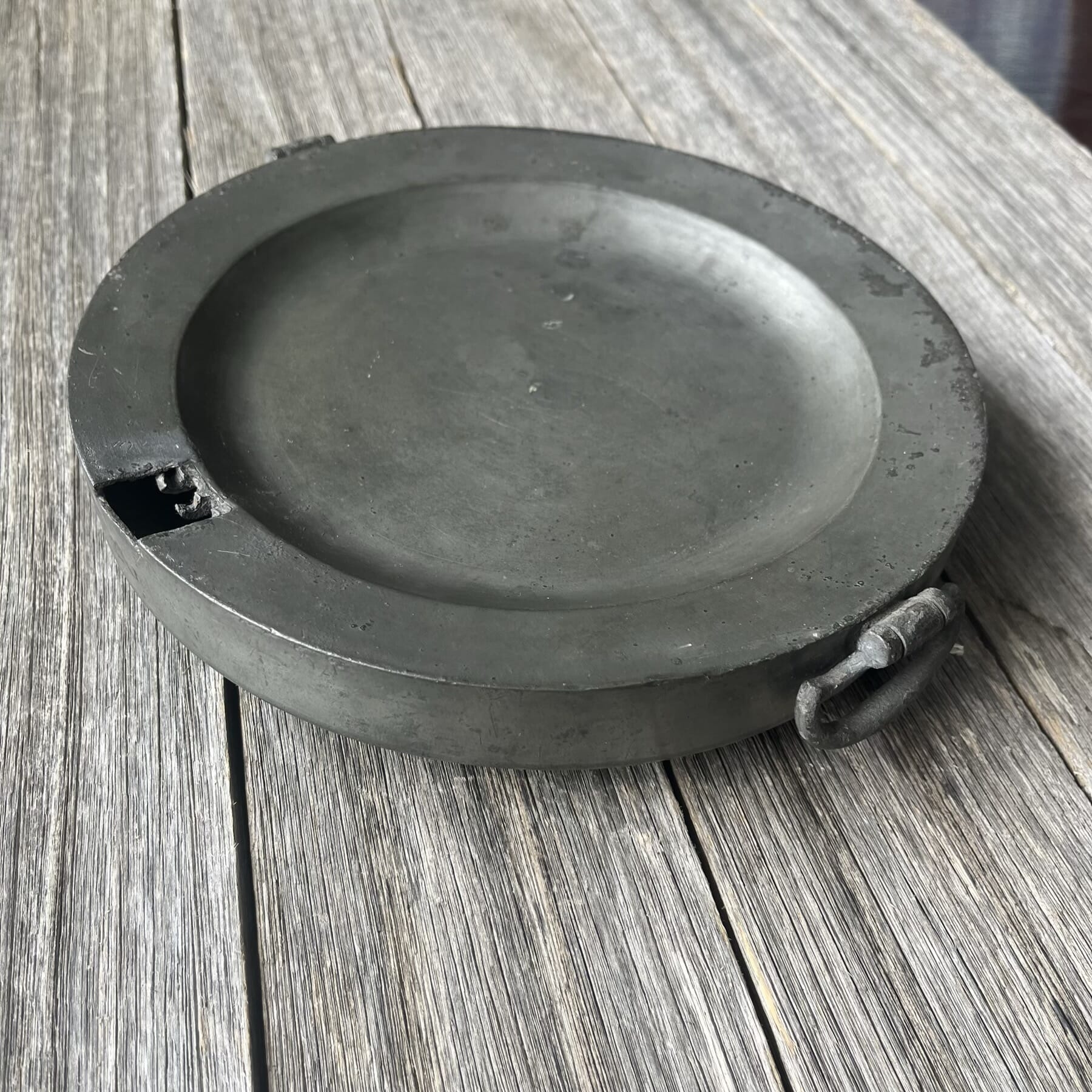 Pewter Warming Dish, C.1760