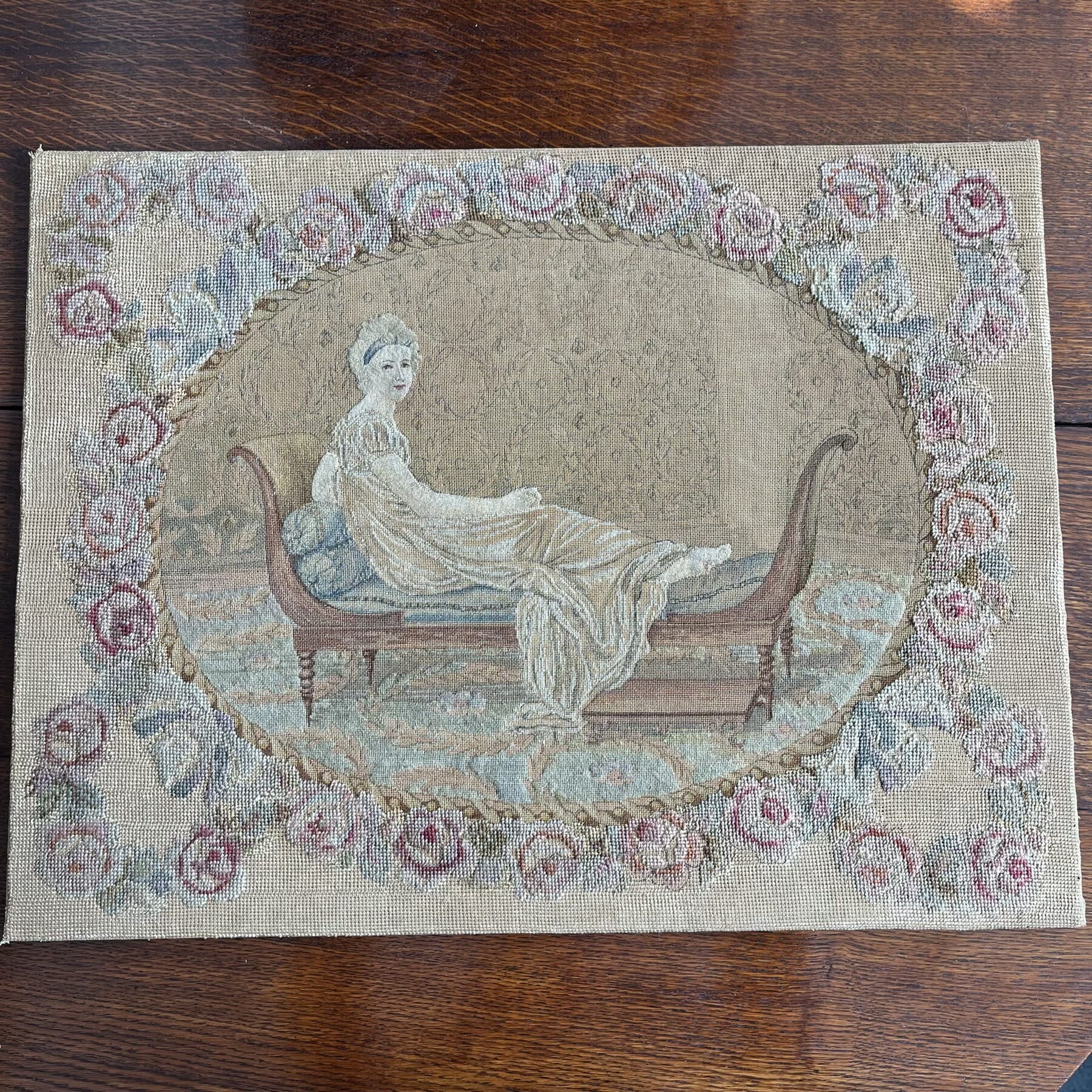 French Needlework of Madame de Recamier, C. 1900