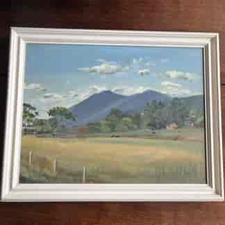 Oil painting , Australian landscape, M. V. Buchanan 1960