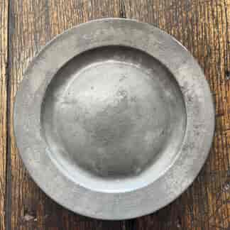 Pewter plate, mid 18th century
