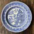 Swansea 'Willow Pattern' plate, Evans & Glasson 1850-59