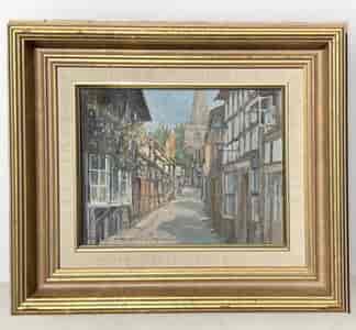 Harold Slocombe, Oil painting 'Ledbury, Herefordshire'