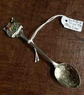 Sterling Silver S.Africa souvenir Spoon Prize, Birmingham 1936