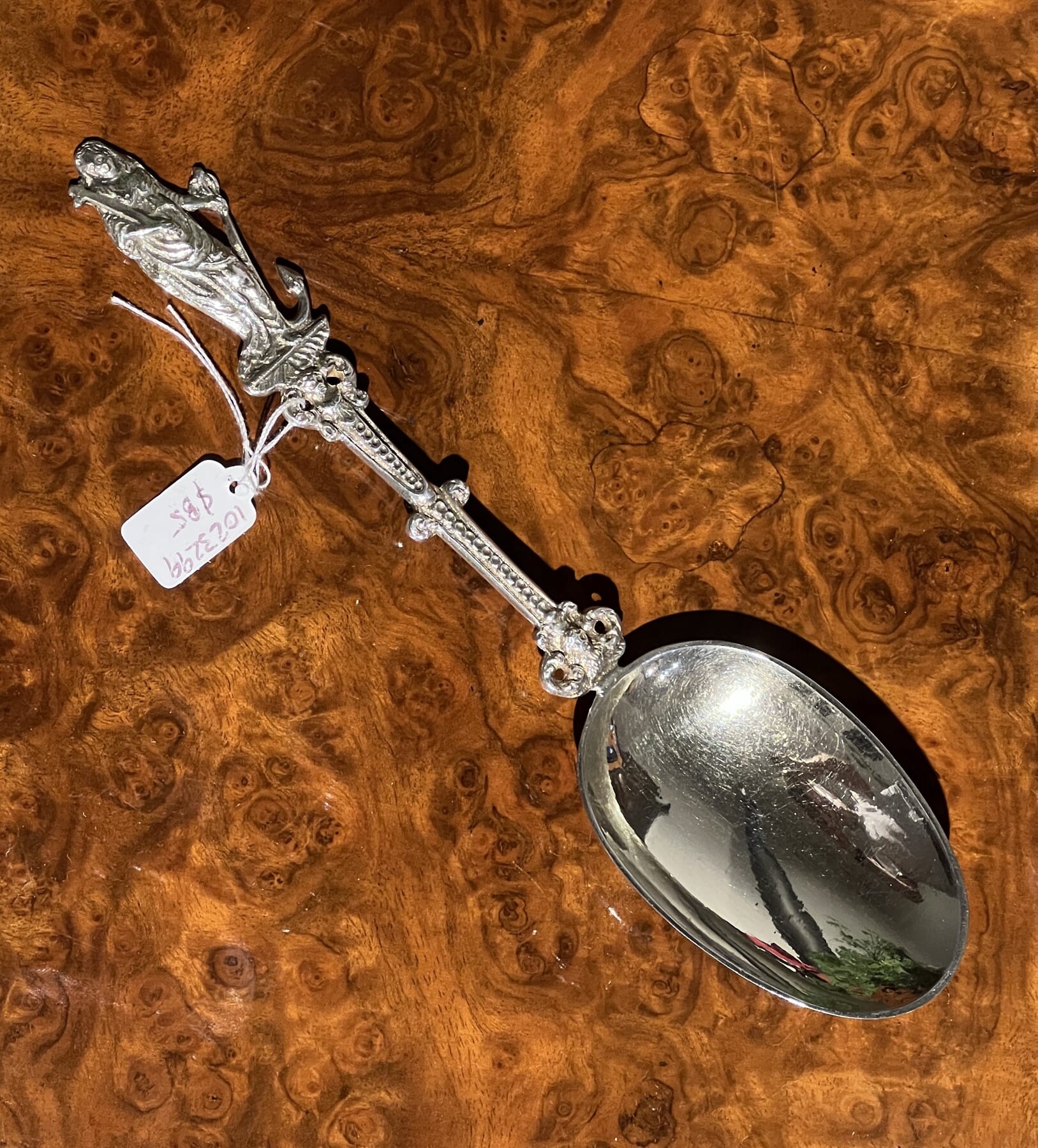 Continental silver gilt 'Hope' spoon, late 19th-20th Century