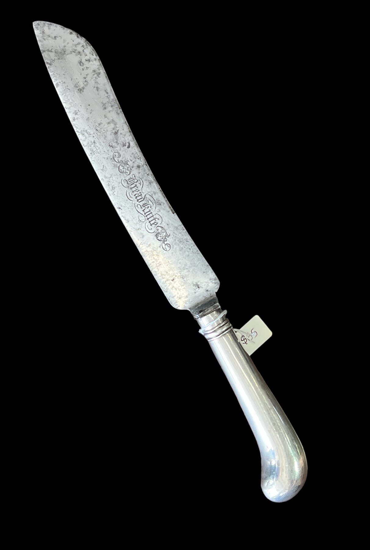 English silver 'breadknife', late 19th century