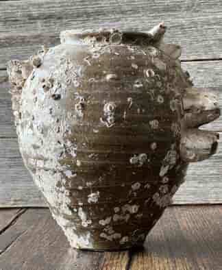 Song dynasty shipwreck pot, olive glaze, 960-1269  AD