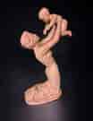 Paul Serste (1910-2000) Maternité sculpture of a mother & child