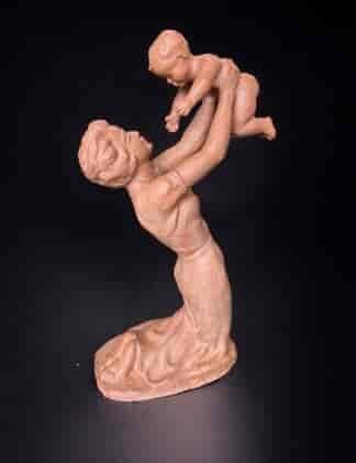 Paul Serste (1910-2000) Maternité sculpture of a mother & child