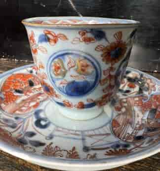Chinese Export Imari beaker & saucer, VOC provenance, c.1750