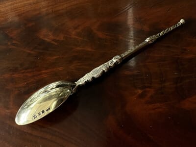 Sterling Silvergilt Royal Coronation Spoon, after 12th c. original