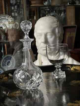 Victorian decanter, globular body C.1870
