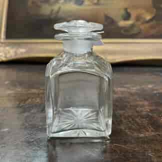 English cut  glass cologne bottle 19th C