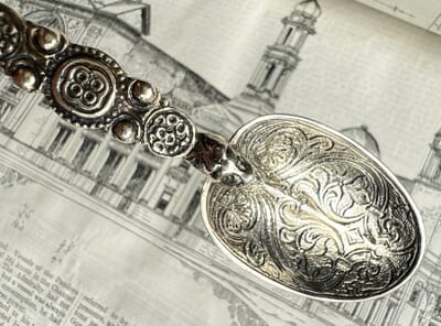 Sterling Silvergilt Royal Coronation Spoon, after 12th c. original