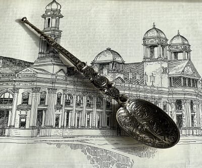 Sterling Silvergilt Royal Coronation Spoon, after 12th c. original