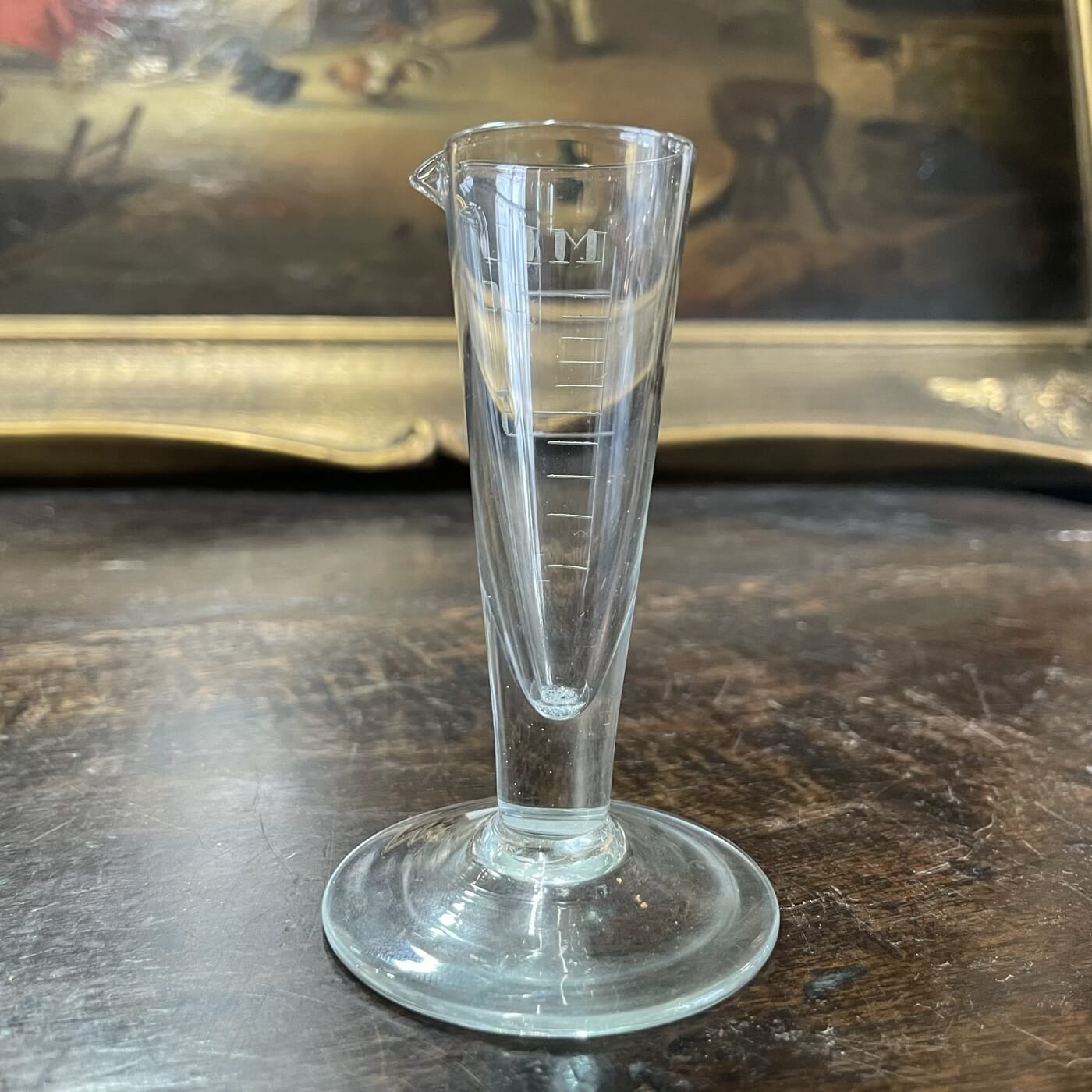 Small Victorian Measuring Beaker In Millilitres Moorabool Antique small-victorian-measuring-beaker-in-millilitres-moorabool-antique