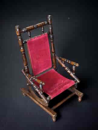 Victorian child's platform rocking chair, 19th Century