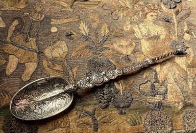 Sterling Silvergilt Royal Coronation Spoon, after 12th c