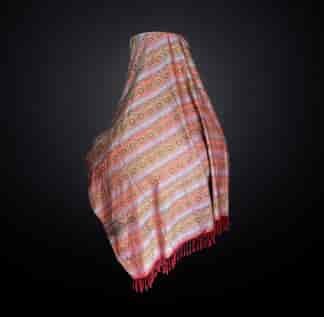 Cashmere Paisley finely woven shawl, Australian provenance 1861, mid-19th C