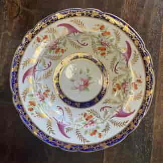English porcelain soup bowl, probably Coalport, c.1825
