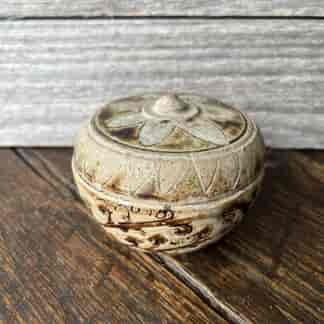 Thai stoneware covered jar 15th Century