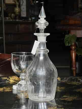 Early Victorian Decanter, pointed stopper, c. 1850