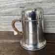 Silverplate covered tankard, hot milk jug, c. 1900