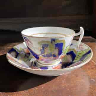Newhall London shaped cup & saucer, pattern 1325, c.1815