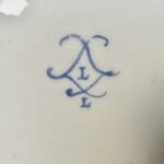 Louis-Françcois Lécot's mark, 'L', on Sevres with 'L' for 1764. Moorabool Antiques, Australia