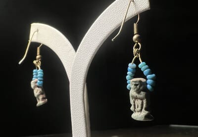 Amulet earrings on sale