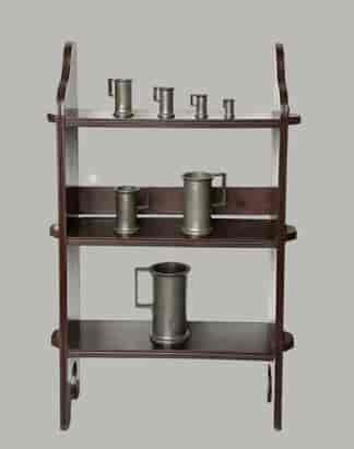 7 French pewter measures, straight form, 19th century