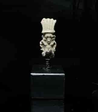 Ancient Egyptian Faience amulet of Bess, late period, 600-300BC