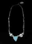 Ancient Egyptian faience amulet  necklace, late period, 700-300BC