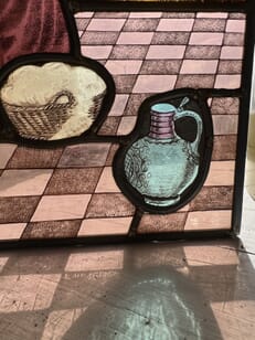Stained Glass Panel by Van Vlodrop, 1960's