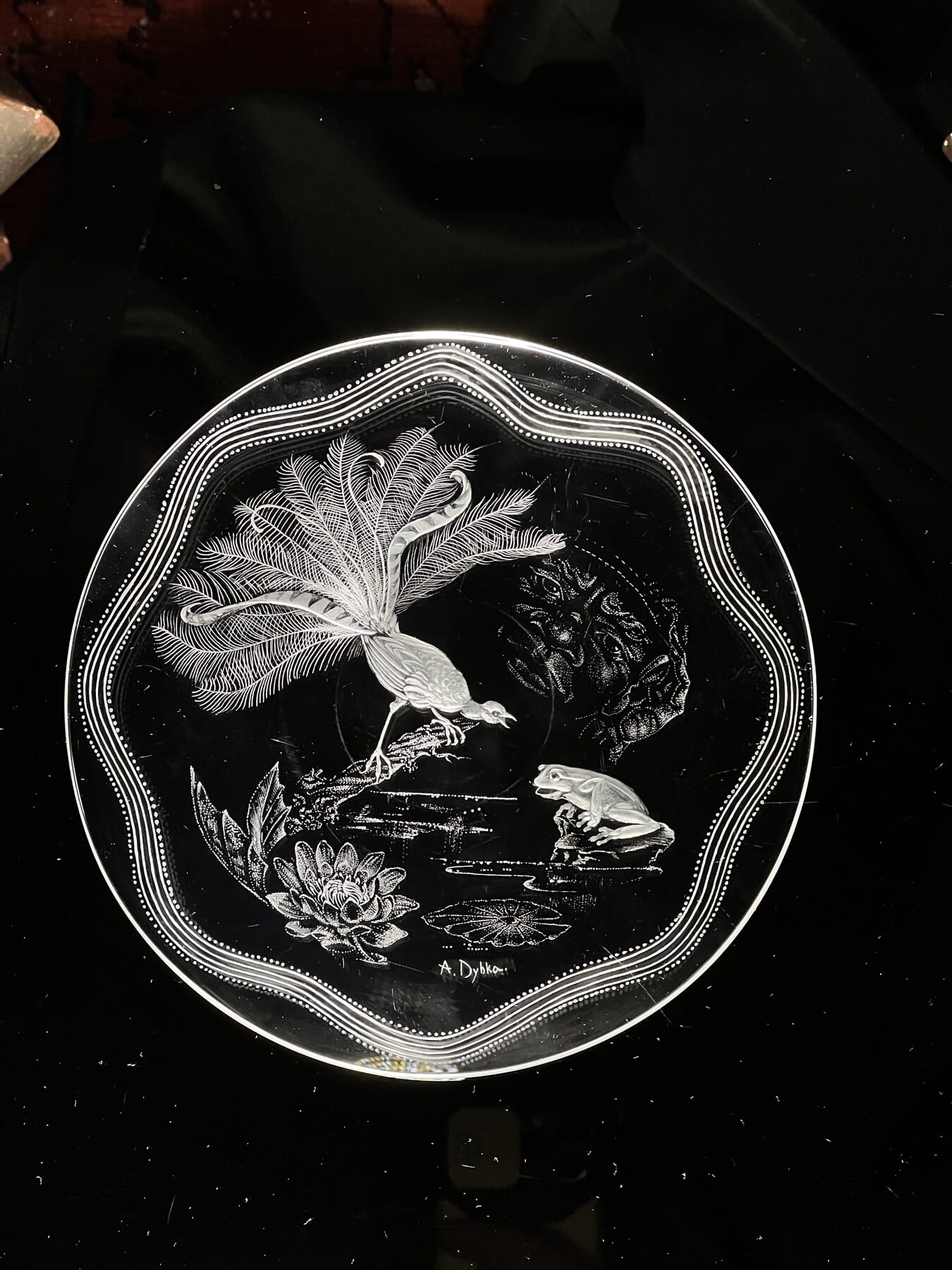 Anne Dybka (1921-2007) was an English born glass artist who came to Australia in 1956.