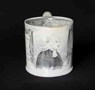 Staffordshire Pottery commemorative mug, Wesley Centenary 1839