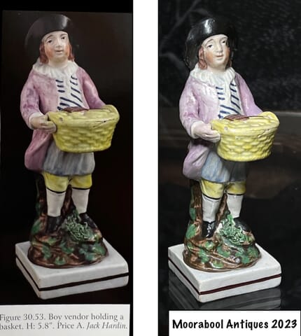 Spot the Difference! Early Staffordshire 'Sweetmeat seller'