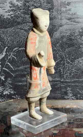 Large Han figure of a soldier, Western Han dynasty, 206BC - 8AD