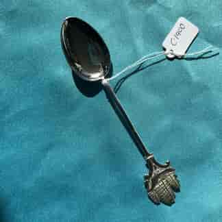 Chinese silver spoon with boat on handle C.1900