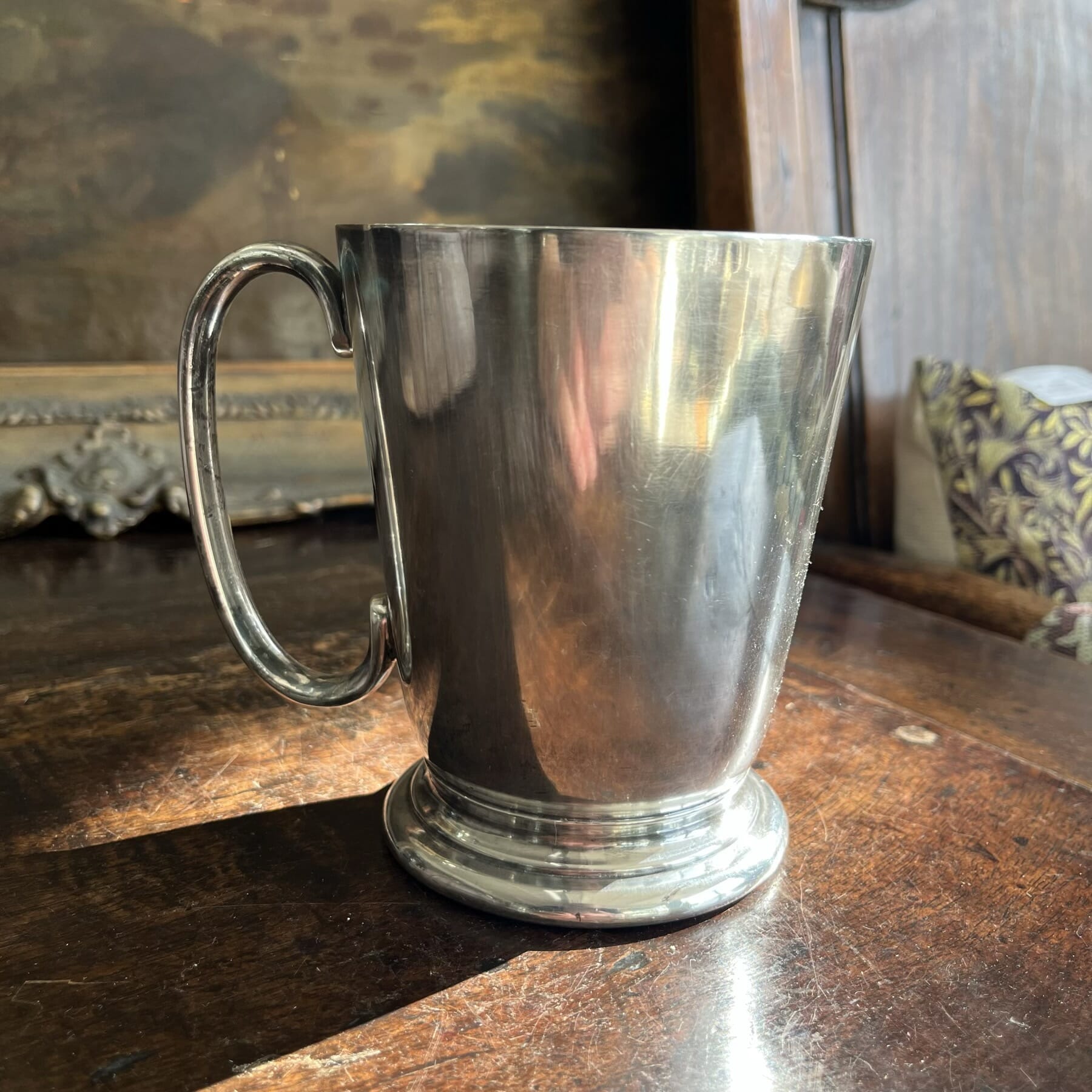 HMS Howe Nickel tankard, made from metal taken in 1958 scrapping, by ...