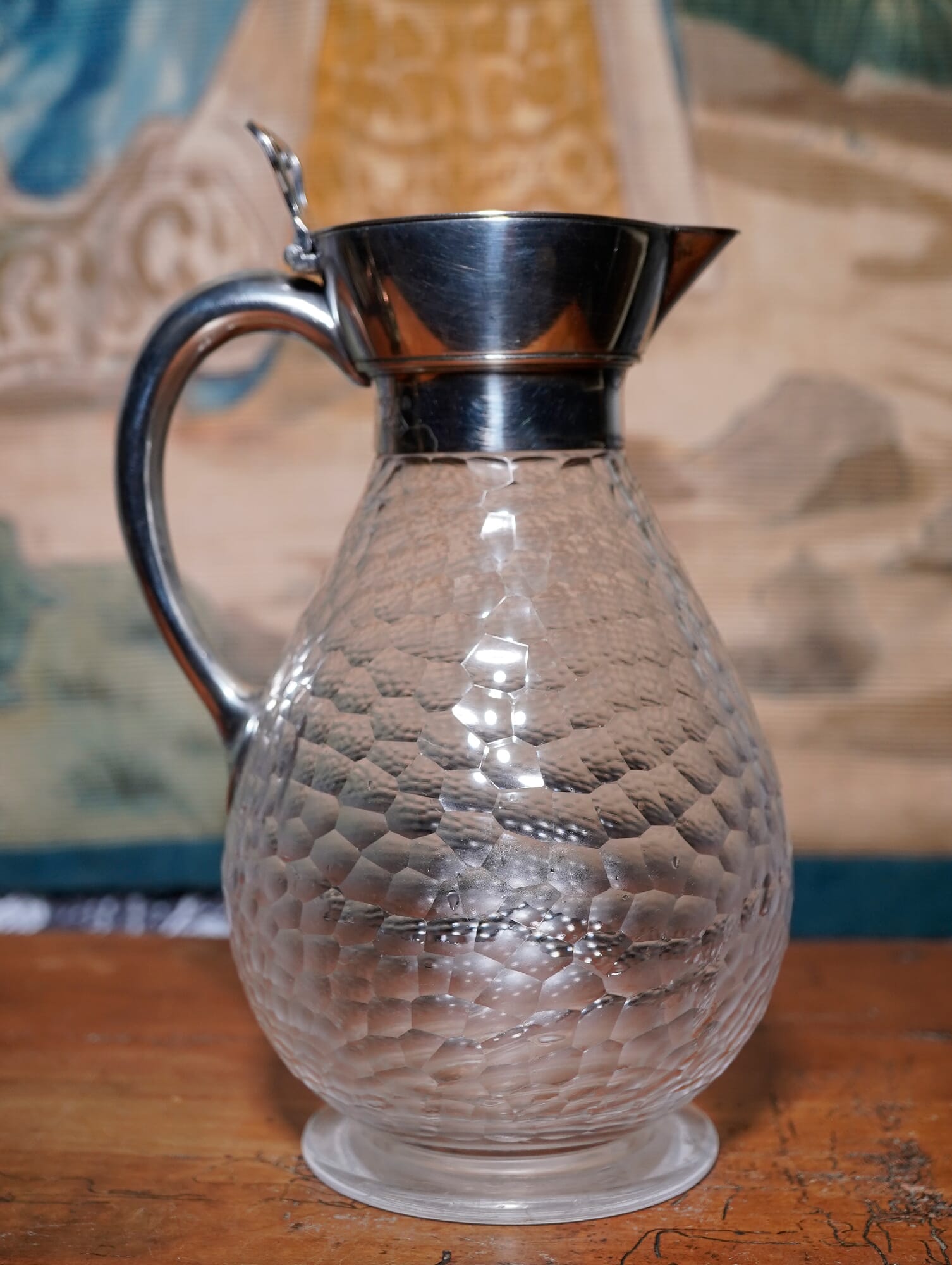 1930's Plated & Glass Claret/Mulled Wine Jug Warmer