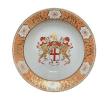 East India Company plate, Chamberlain's Worcester, 1807